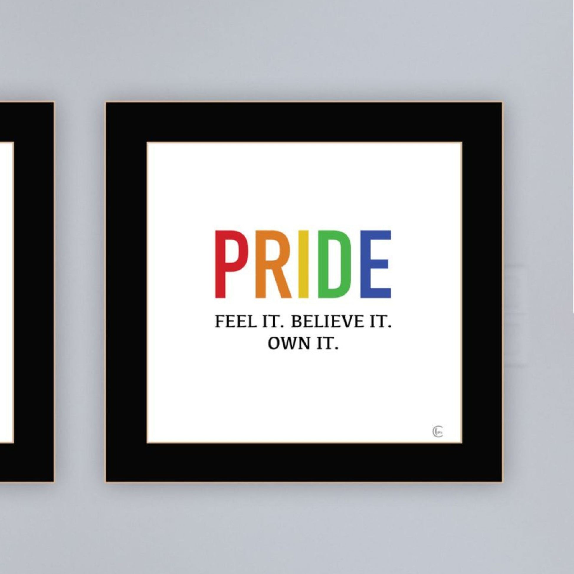 "Pride & Proud Of Yourself And Others " Framed Wall Art For Living Room, Wall Art Print For Home Decor, Bedroom Wall Art By Fearfully Made Creations Multicolor Wood Paper