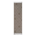 Naar Guros Collection 2X8 Cream Trellis Indoor Outdoor Area Rug Cream Polypropylene