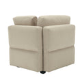 Modular Sectional 2 Seater Sofa With 2 Ottomanssleeper Sofa Bed Modular Sofa With Chaiseadjustable Arms And Backs Beige Beige Polyester 2 Seat