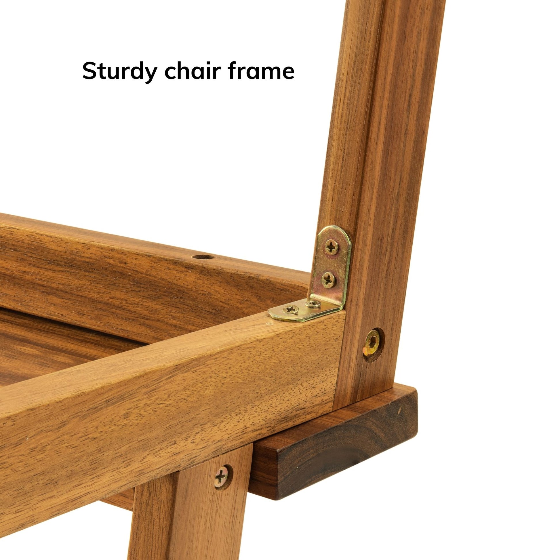 Acacia Wood Two Steps Stool Small Size Rectangle Acacia Wood Light Brown Primary Living Space American Design Acacia Wood