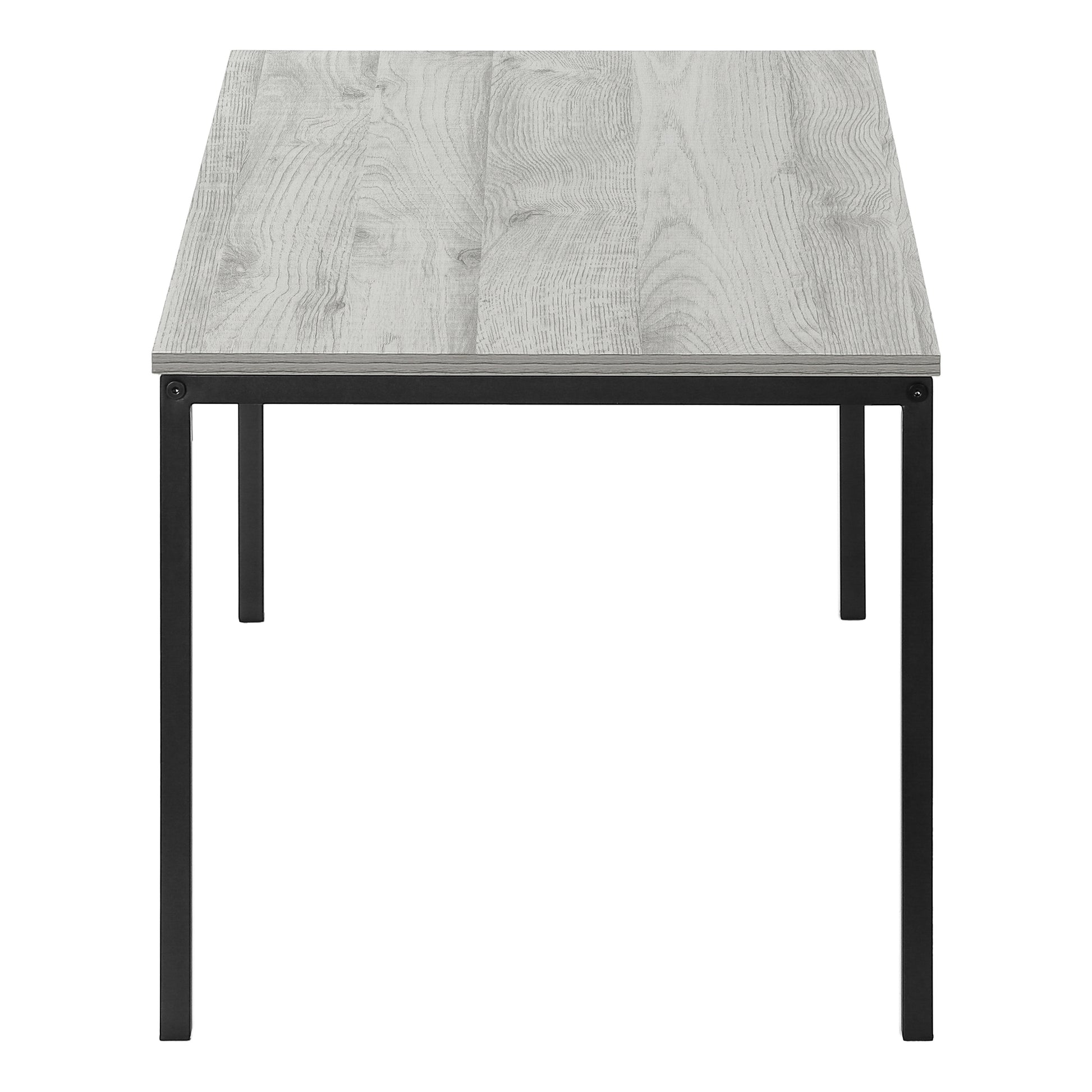 Coffee Table, Accent, Cocktail, Rectangular, Living Room, 40"L, Grey Laminate, Black Metal, Contemporary, Modern Grey Mdf