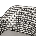 Herbert Chair Black Pe Rattan Iron Waterproof Fabric