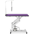 42.5Inch Hydraulic Pet Grooming Table Purple Mdf Steel