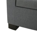 Guernsey Ottoman Charcoal Fabric