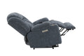 Blue Power Lift Recliner With Heating And Massage Blue Chenille Power Remote Metal Primary Living Space Tight Back Push Button Pillow Top Arms Chenille