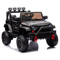 24V Kids Ride On Car W Parents Remote Control,400W Motor,Four Wheel Suspension,Adjustable Speed,Usb,Mp3,Music,Bluetooth,Large Display Screen,Power Display,Portable Handle,Safety Belt For Kids Aged 3 . Black 50 99 Lbs Polypropylene