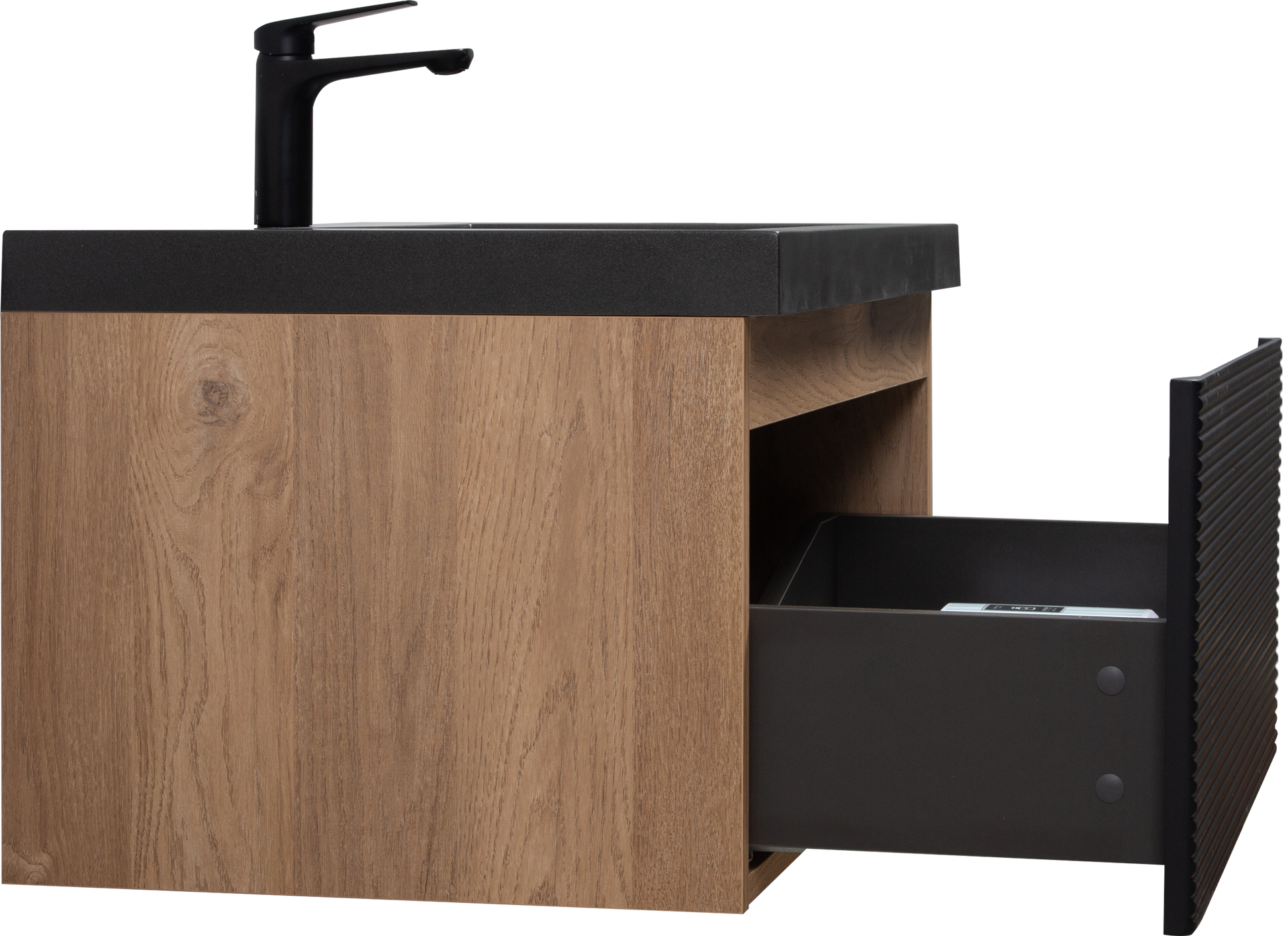 30" Floating Bathroom Vanity With Sink, Modern Wall Mounted Bathroom Storage Vanity Cabinet With Countertop And Soft Close Drawers, Ink Black Cruis 30 Black Wood