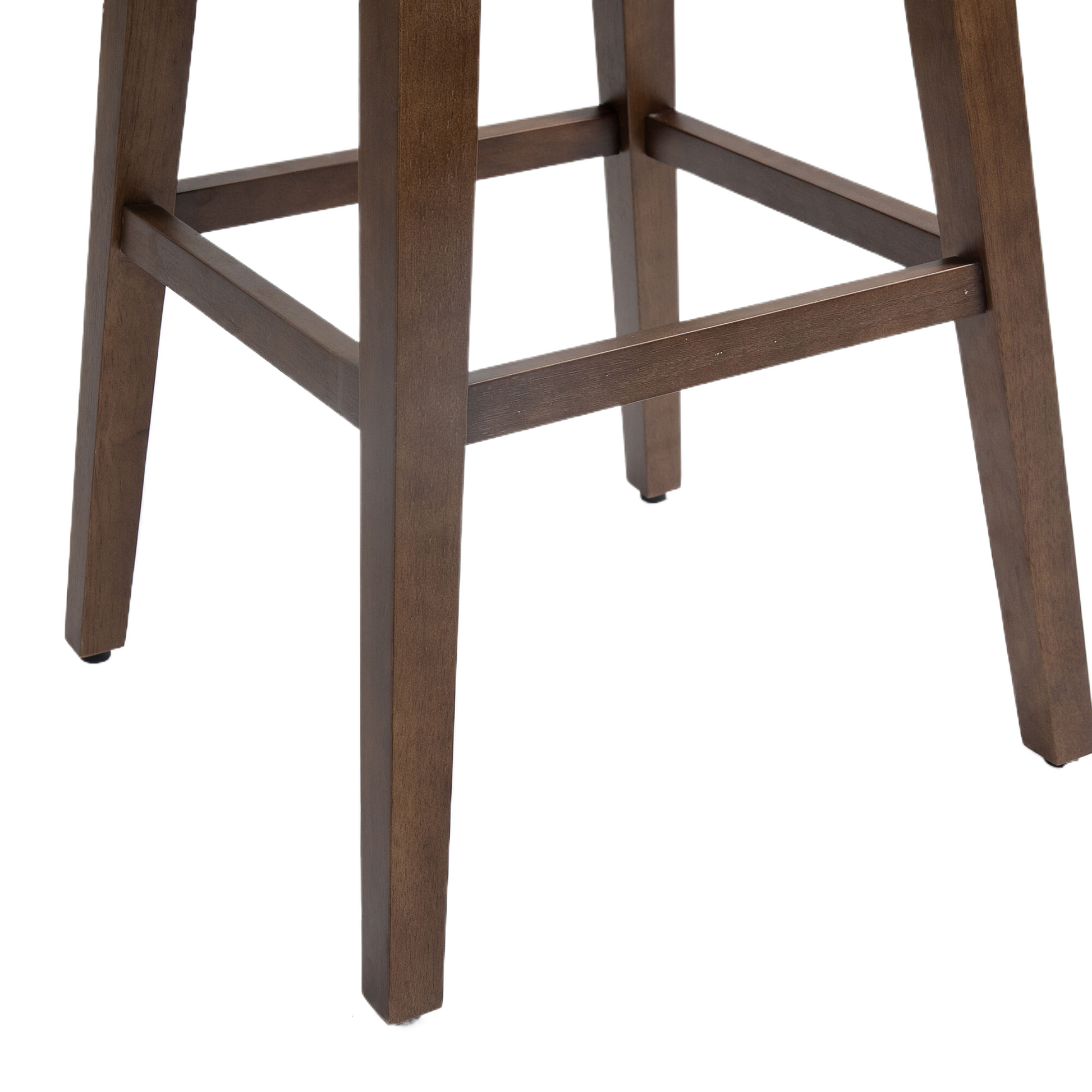 Coolmore Bar Stools Set Of 2 Counter Height Chairs With Footrest For Kitchen, Dining Room And 360 Degree Solid Wood Legs Swivel Bar Stools Set Of 2 Beige Linen Beige Foam Linen
