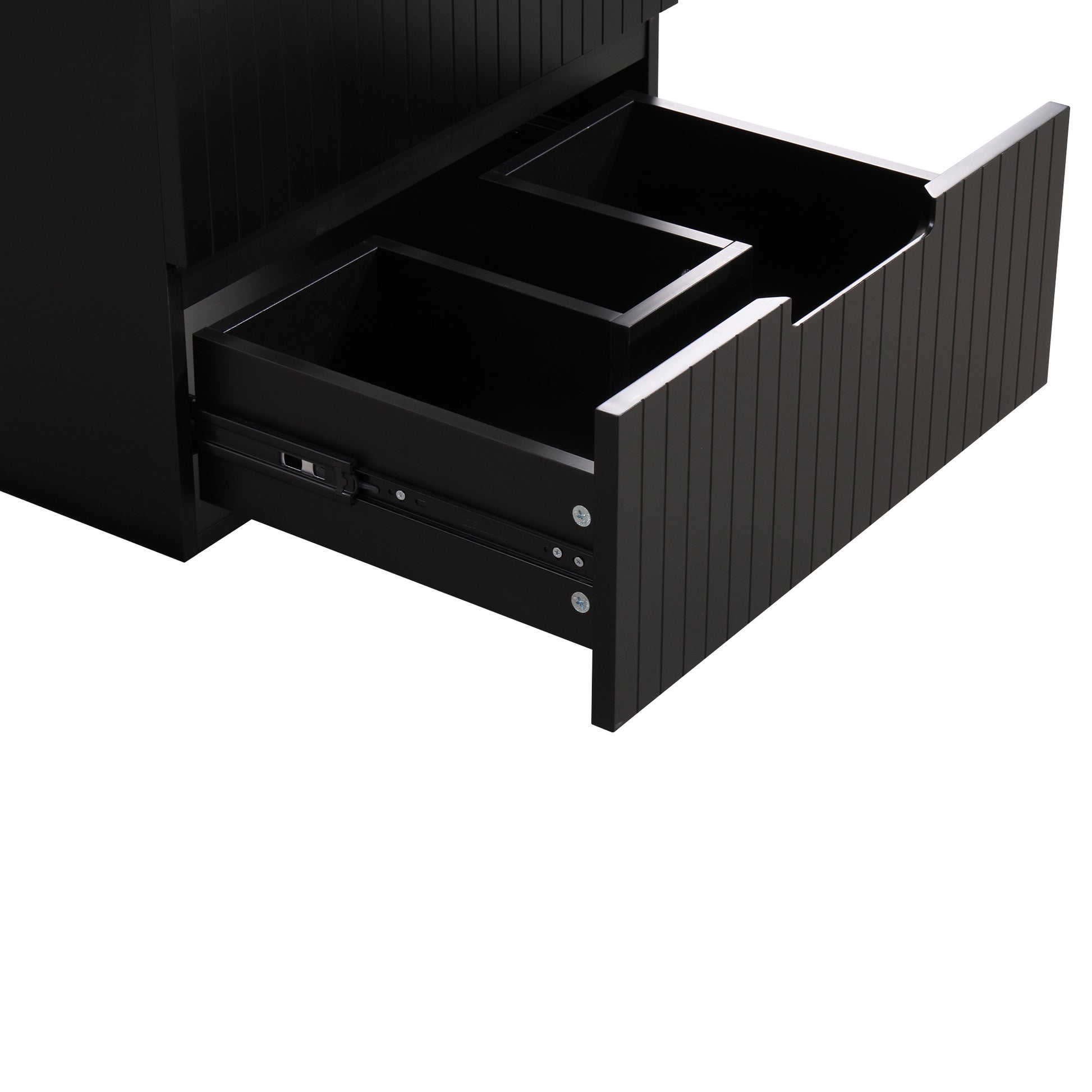 Hk2301 24 Bk Cabinet Black Mdf