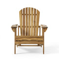 Malibu Reclining Adirondack Chair Natural Stained Acacia Wood