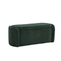 Coolmore Storage Ottoman,Bedroom End Bench,Upholstered Fabric Storage Ottoman With Safety Hinge, Entryway Padded Footstool, Ottoman Bench For Living Room & Bedroom Emerald Emerald Foam Velvet