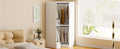 Polygon Corner Wardrobe, White White Particle Board