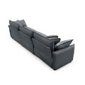 Warm And Cozy Sofa Set With Soft Cushions And Pillows, Home Theater Style Sofa Set Consisting Of A 3 Seater Sofa And Two Single Sofas Ingrey Corduroy Fabric Grey Corduroy 5 Seat