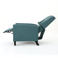 Classic Teal Fabric Push Back Chair Teal Fabric