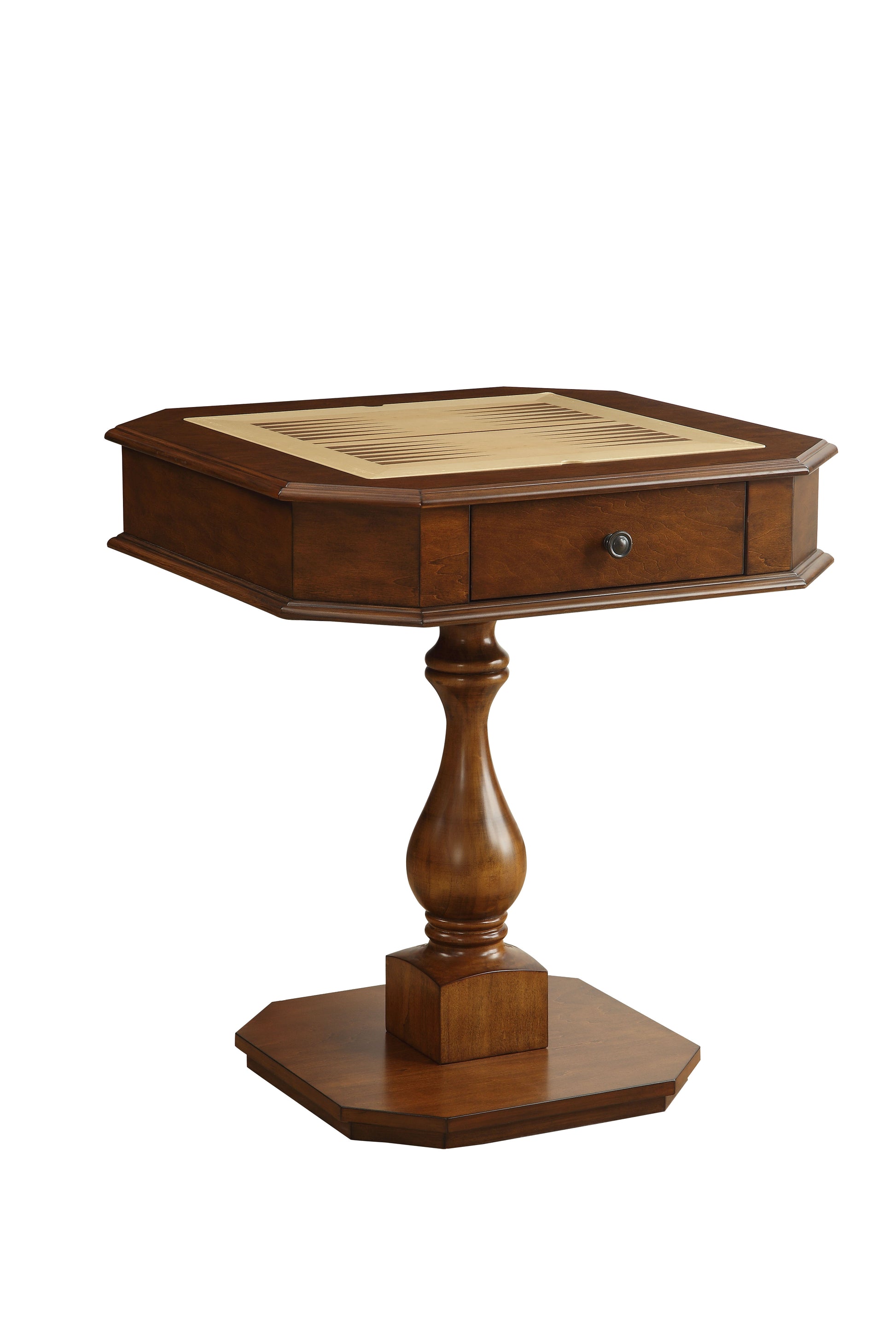 Bishop Cherry Finish Reversible Chess Checker Game Table W Game Tray Chess Fingures Not Included Cherry Synthetic Wood