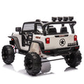 24V Kids Ride On 400W Electric Toy Car W Parents Control,Four Wheel Suspension,Front And Rear Led Searchlight,With Bluetooth,Mp3,Usb,Music,Volume Adjustment,Light Control And Power Display For Kids 3 White Polypropylene