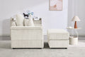 Seat Beige Beige Foam Corduroy 1 Seat