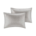 8 Piece Comforter And Quilt Set Collection Grey Full Queen Full Grey Polyester