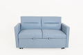 Gardenia 55'' Fabric Upholstered Sleeper Sofa, Light Blue Light Blue Wood Fabric