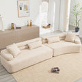 Unique Modeling Design,Upholstered Indoor Furniture,Foam Filled Sleeper Sofa Bed For Living Room,Bedroom,3 Colors Khaki Primary Living Space Modern Foam Polyester 4 Seat