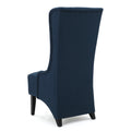 Dining Chair Navy Blue Fabric