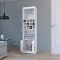 Bar Cabinet Fulton, Living Room, White White Particle Board Engineered Wood