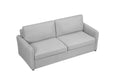 Queen Size Sleeper Sofa Pull Out Bed, Convertible Sofa Bed Couch 2 In 1, With Foam Mattress For Living Room, Dark Grey Light Grey Fabric 3 Seat