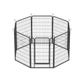 8 Panels Heavy Duty Metal Playpen With Door,39.37