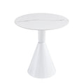 White Coffee Table, Simple Modern Negotiation Table, Balcony Dining Table White Mdf Metal