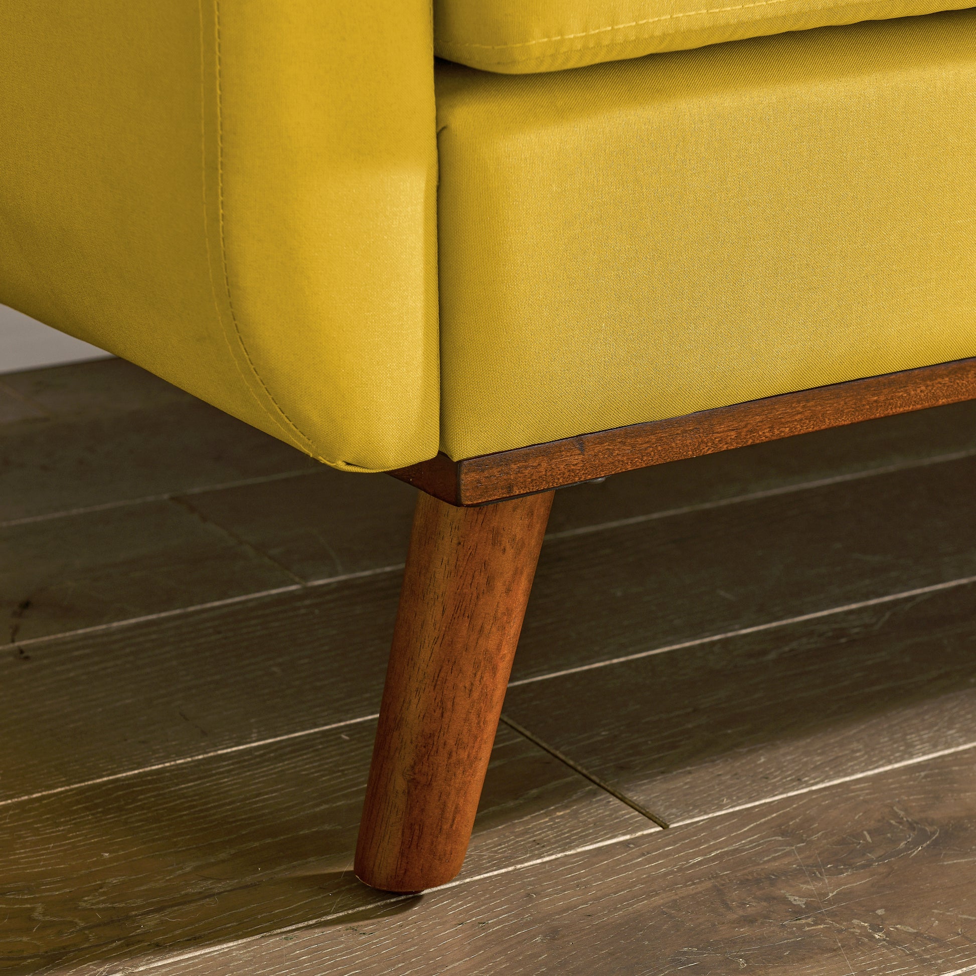 Loveseat Sofa, Mid Century Modern Decor Beautiful Seat Couches For Living Room, Button Tufted Upholstered Small Couch For Bedroom, Solid And Easy To Install Beautiful Seats Furniture, Yellow Yellow Foam 2 Seat