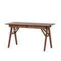 Desk Walnut Solid Wood Mdf