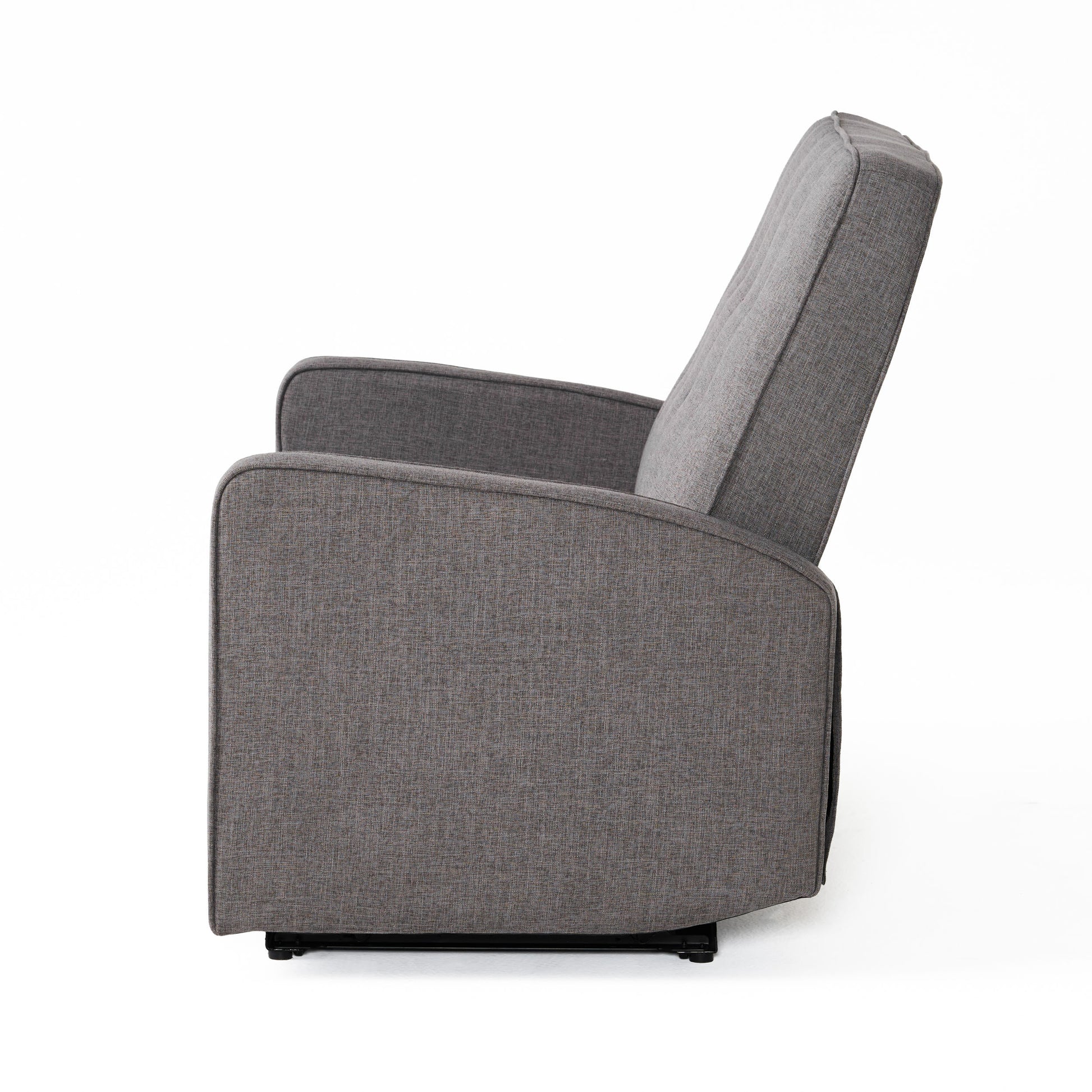 47" Wide Manual Standard Recliner Gray Fabric