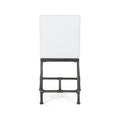 Counter Stool Set Of 2 White Wood