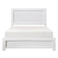 White Finish Queen Size Panel Bed Wooden Bedroom Furniture 1Pc, Bed In A Box Box Spring Required Queen White Bedroom Bed Frame Wood