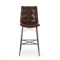 Bar Stool Dark Brown Pu