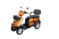 Heavy Duty 4 Wheel Mobility Scooters For Seniors & Adults 500Lbs Capacity Orange Abs Pc