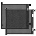 2 Pack Retractable Baby Gate, Mesh Dog Gate For Doorways, Extends Up To 55
