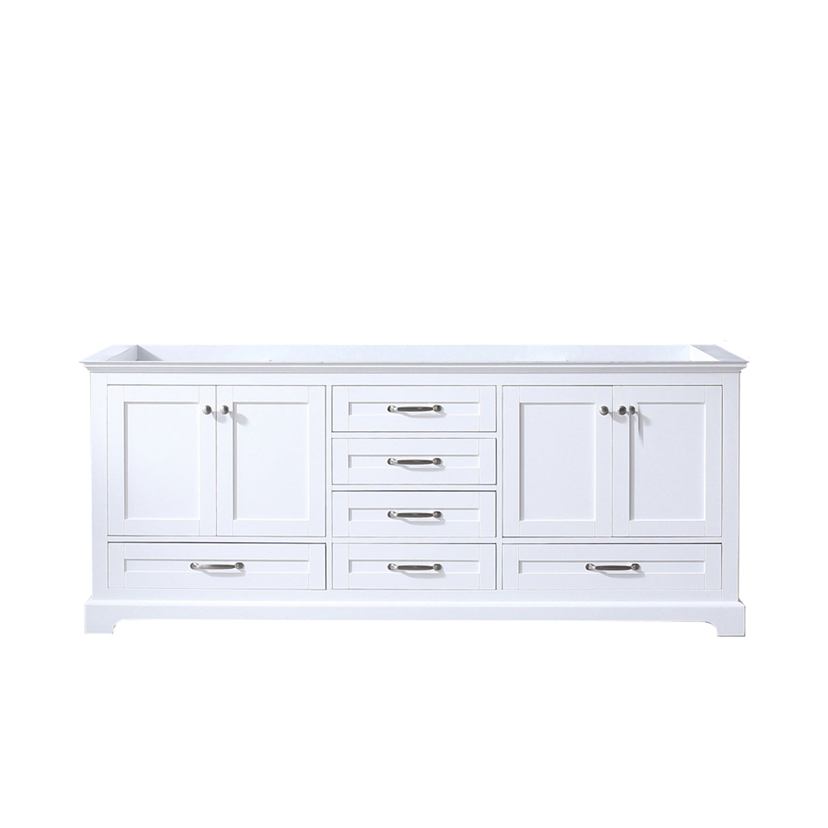 White Double Bath Vanity 80 In. W X 22 In. D White Plywood Wood