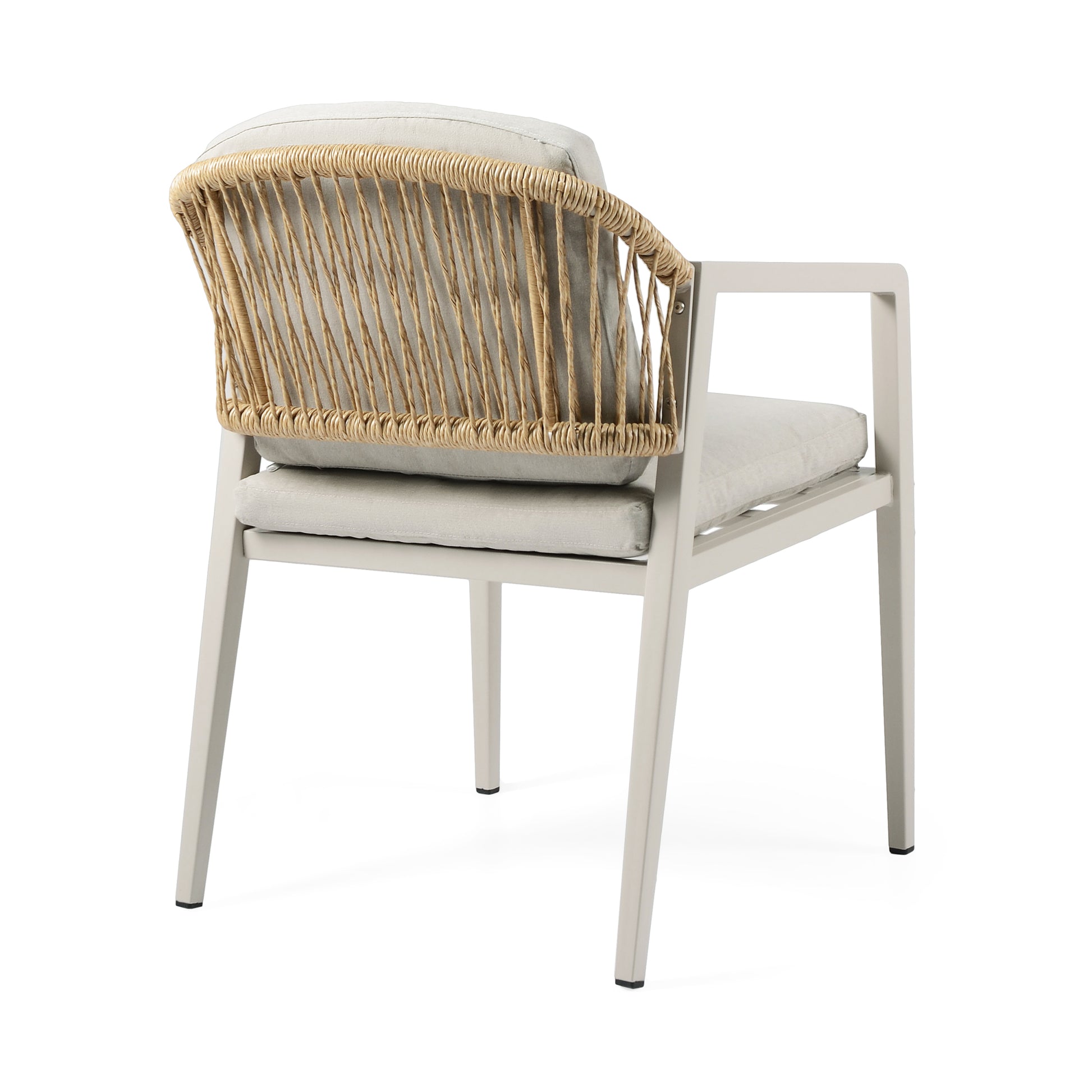Outdoor Dining Set,Dining Chair Set Of 6 Gray Acacia Wood Expandable Dining Table Brown Gray Pe Rattan Iron Waterproof Fabric,Wood