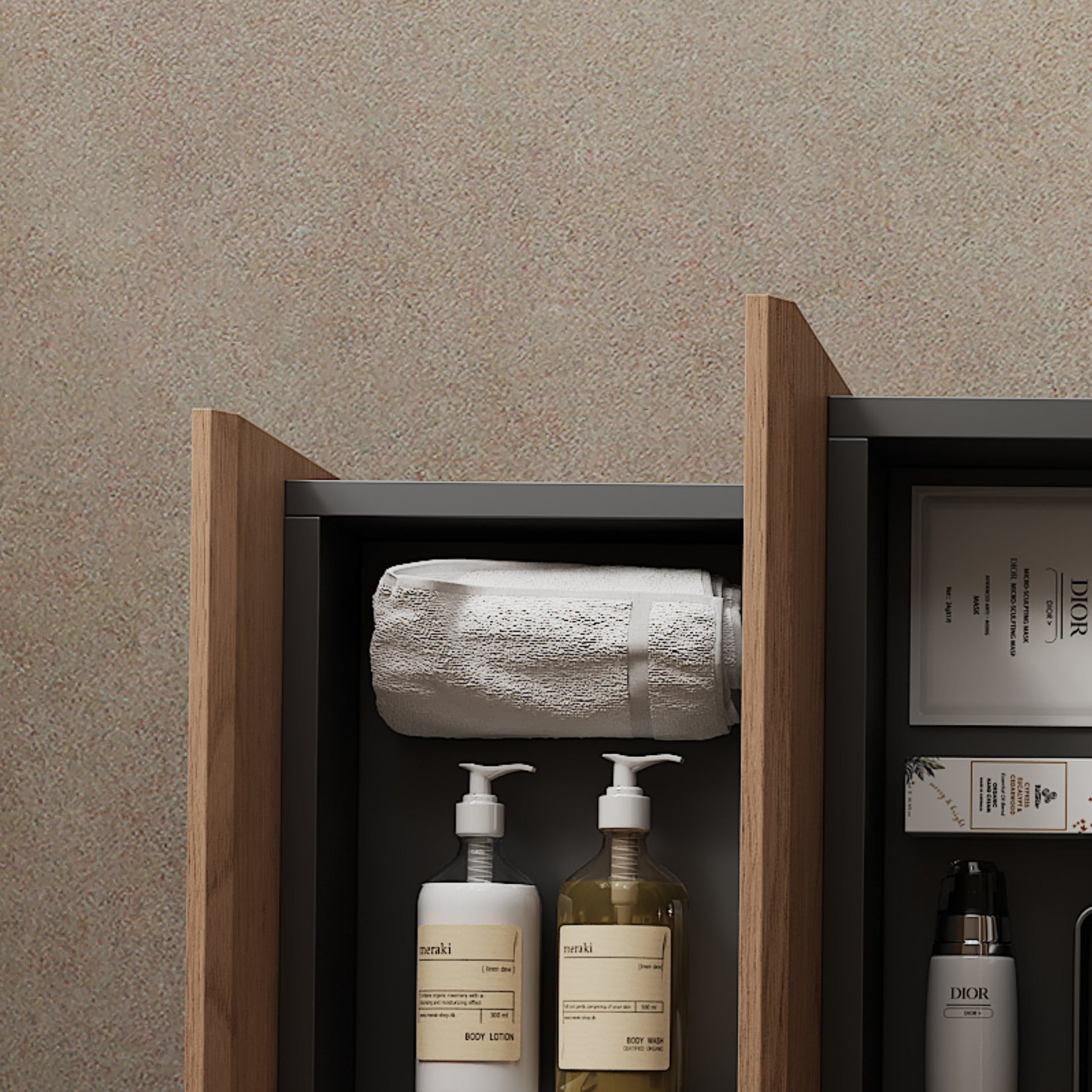 Bron 36" Bathroom Vanity With Sink, Modern Wall Mounted Floating Plywood Bathroom Storage Cabinet With 2 Drawers, White Ceramic Basin With Sink Hole Cover And Drain, Natural Walnut White Natural