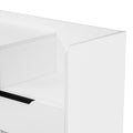 Shoe Storage Cabinet For Entryway With Drawers And Shelves, Modern Shoe Organizer Cabinet, Free Standing Shoe Rack For Hallway, Living Room White Mdf