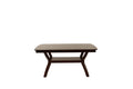 Formal Look 1Pc Dining Table W Shelve Solidwood Espresso Finish Dining Room Furniture Espresso Espresso Dining Room Classic,Contemporary,Modern,Transitional Rubberwood Rectangular Kitchen & Dining Tables Rectangular Solid Wood