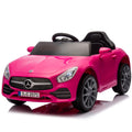 Licensed Mercedes Benz Cls 350,12V Kids Ride On Toy Car W Parents Control,2Wd,Four Wheel Suspension,Music,Bluetooth,Led Light,Usb,Power Display,Volume Adjustment,Speeds 1.24 3.11Mph For Kids Aged 2 4. Pink 50 99 Lbs Polypropylene