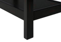 Accent Table, 2 Tier, End, Lamp, Nightstand, Side Table, Narrow, Small, Storage Drawer, Bedroom, Black Veneer, Transitional Black Mdf