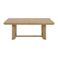 C Brown Trestle Table Brown Solid Wood