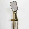 Handheld Shower With Slide Bar And Hose Brushed Gold Stainless Steel