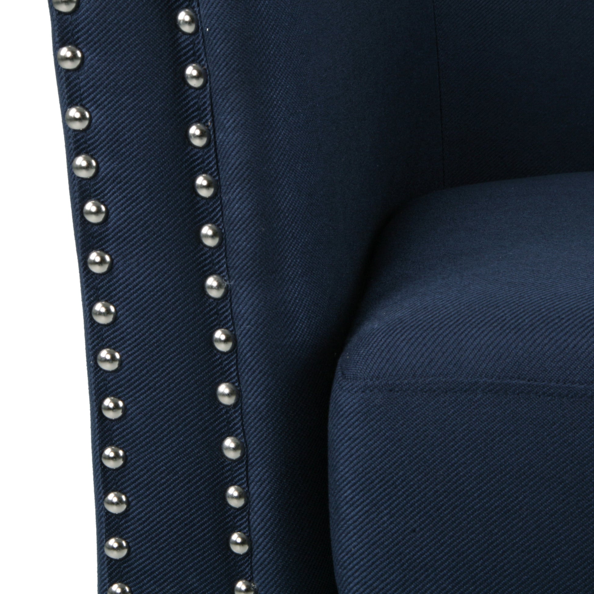 Swivel Chair Blue Fabric