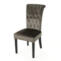 Charlotte Kd Dining Chair Grey Fabric