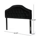 Queen&Full Sized Headboard Queen Black Velvet