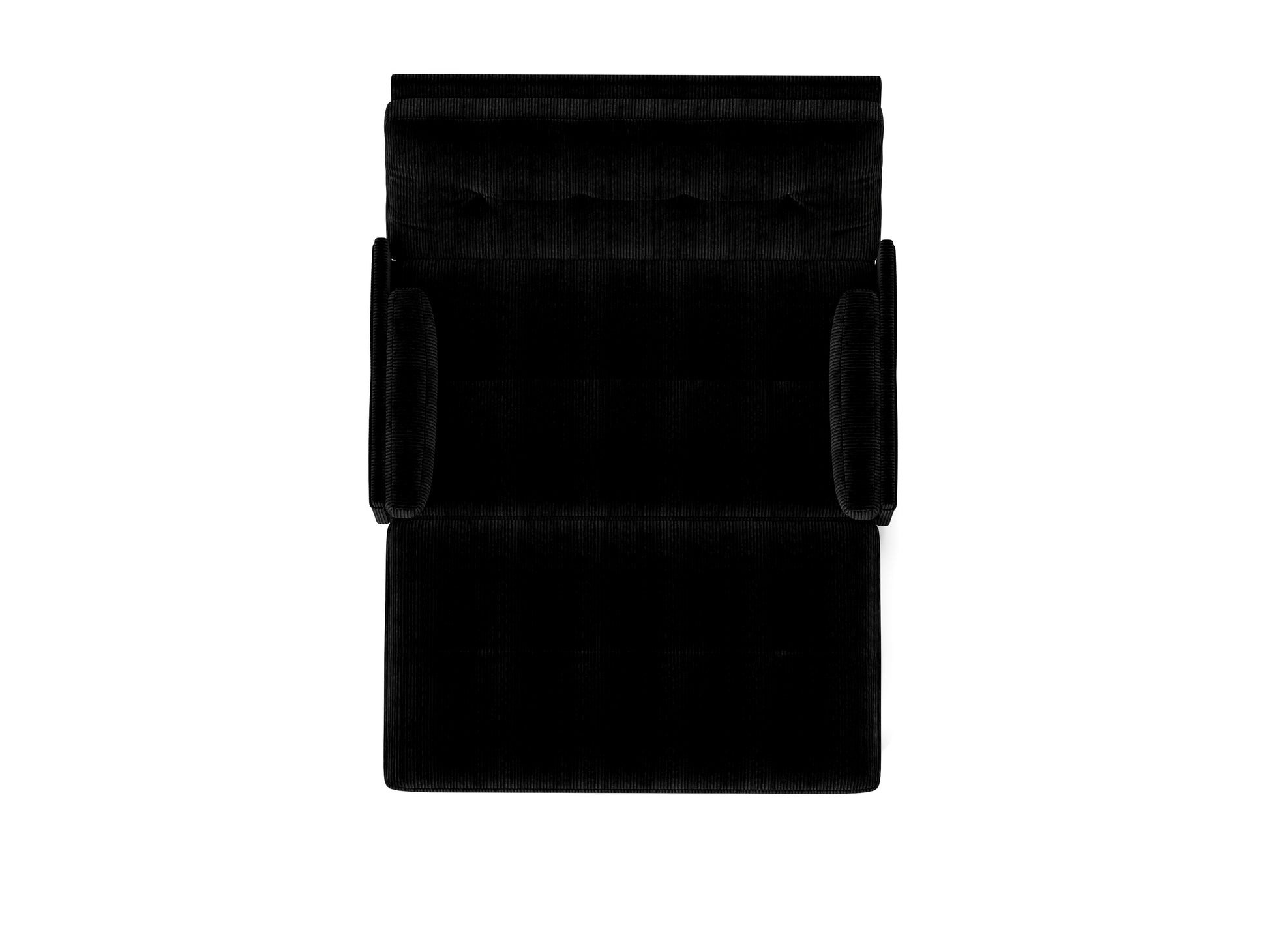 Black 2 Seater Sofa Sleeper With Recline Fuction Black Velvet Metal Primary Living Space Medium Soft Loose Back Pillow Top Arms Foam Fabric Metal 2 Seat